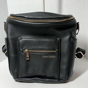 Fawn Design Mini Faux Leather Diaper Bag